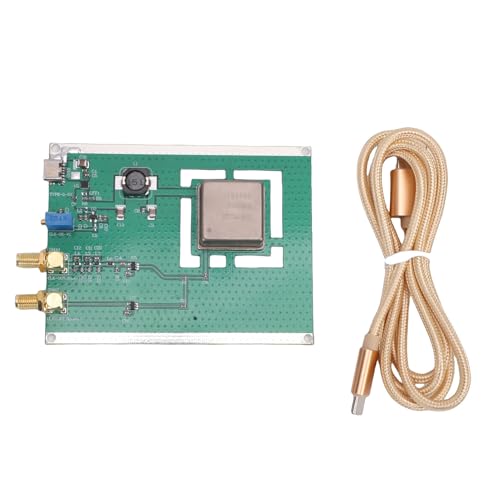 Fafeicy OCXO Board 10MHz Sine Wave Output High Stability Constant Temperature Crystal Oscillator with Type C Cable for Frequency Reference in Telecom Instrumentation