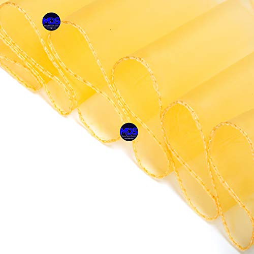 Mds Pack Of 10 Organza Chair Sashes/Bows Sash For Wedding Or Events Banquet Decor Chair Bow Sash -Gold #TOP4
