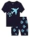 KikizYe Big Boys Plane Summer Pajamas Kids Short Sleeve Cotton Pjs Size 14