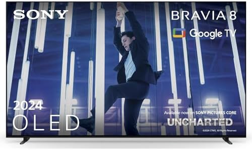 Sony BRAVIA 8 OLED 77 Zoll 4K HDR Google Smart TV (2024) | Gaming Features für IMAX Enhanced, Dolby Vision Atmos, Chromecast, Apple AirPlay, 120Hz 77XR80
