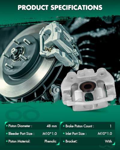 Image of SCITOO 18B5059 18B5058 Rear Left & Right Brake Calipers w /Bracket For Buick For Enclave,For Cadillac For XTS,For Chevy For Traverse,For GMC For Acadia /For Acadia Limited,For Saturn For Outlook