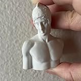 Miniature Bust: This 2.8-inch tall statue depicts Achilles, the strongest warrior and hero of the Greek army during the Trojan War. Iconic Design: Crafted with intricate detail, the bust captures Achilles' classic Greek features and muscular physique...