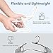 HOUSE DAY White Plastic Hangers 60 Pack, Clothes Hangers with Non Slip Hooks, Durable & Space Saving Coat Hanger, Light-Weight Clothing Hanger, Perfect Closet Organizer for Everyday Use