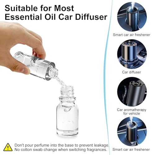 Image of Car Air Freshener Refill 3.5OZ /100ml Glass Bottle, CO01 /Dedicated Long Lasting Fragrance Oil Auto Air Freshener, Car Diffuser Essential Oil Made of Natural Plant Extracts (Teakwood + Mahogany)