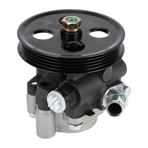 Partuto Car Power Steering Pump with Pulley Power Assist Pump for Toyota Sienna V6 3.3L 2004-2006 No.4431008010/5638 Aluminum Alloy