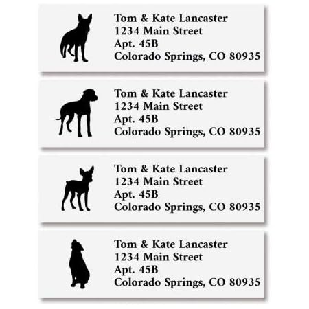 Dalmatian Print Return Address Labels - 240 Self-Adhesive Labels, 2 X 5/8 Inch, Personalized Flat Sheets