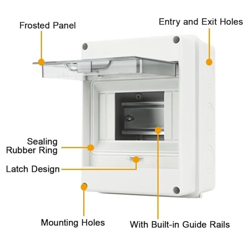 Boîte de jonction HT-2 étanche IP65 et boîtier de distribution 2 voies en plastique PC - 2