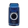 Braun MobileShave M-60 elektrischer Rasierer (vollständig abwaschbarer Rasierapparat, Elektrorasierer für unterwegs) transparent-blau
