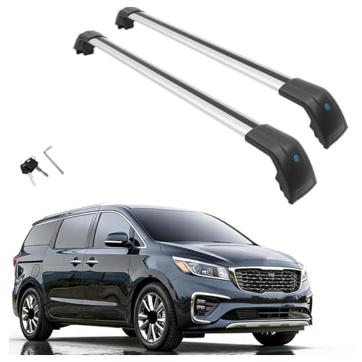 MotorFansClub Roof Rack Cross Bars for Kia Sedona