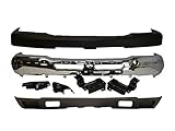Bundle 03-07 Silverado 2500Hd 3500 Front Bumper Chrome Bar Upper Cap Lower Valance With Bracket