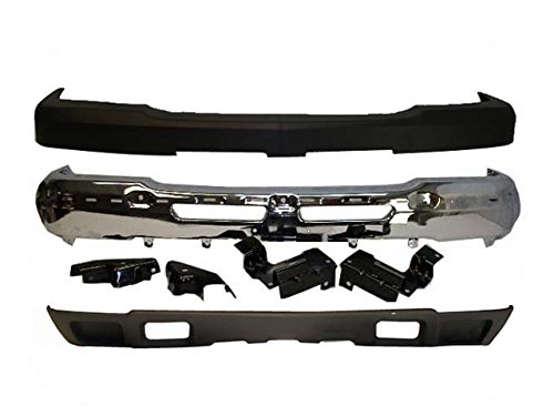 Bundle 03-07 Silverado 2500Hd 3500 Front Bumper Chrome Bar Upper Cap Lower Valance With Bracket Bundle 03-07 Silverado 2500Hd 3500 Front Bumper Chrome Bar Upper Cap Lower Valance With Bracket