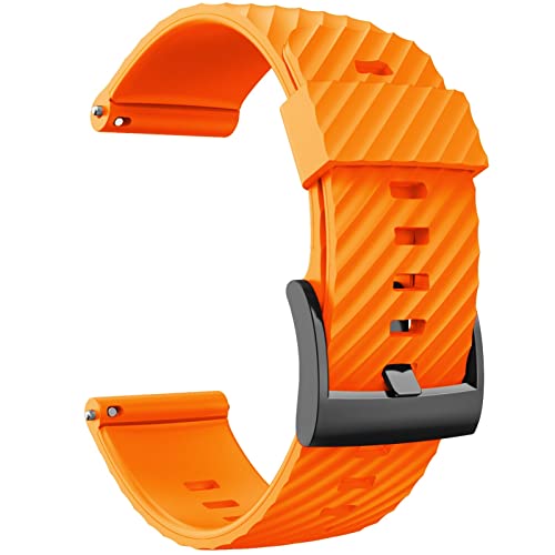 GSZCCZS Correas de Silicona de 24mm, Correa de Repuesto para Reloj Suunto 7 D5, Pulsera Suunto 9 Spartan Sport HR Baro, Pulsera para Reloj Inteligente