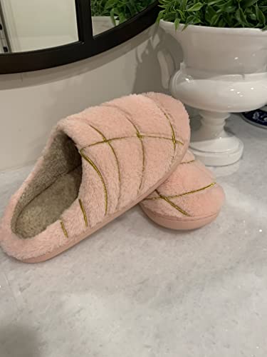 Del Mex Mexican Concha Pantuflas Memory Foam Slippers with Plush Lining Non-Slip Soles- Indoor Outdoor Use4