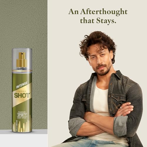 Image of Layer'r Shot Gold Sporty Body Spray for Men, 135ml | Long-Lasting Deodorant with Fresh Grapefruit, Pineapple & Vanilla Amber Fragrance | All-Day Freshness | Ideal for Daily Use