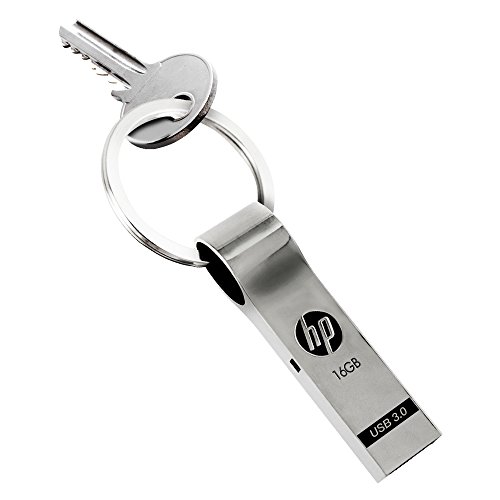 HP HPFD785W-16 Silver 16GB USB 3.0 Metal Key Ring Design Flash Drive