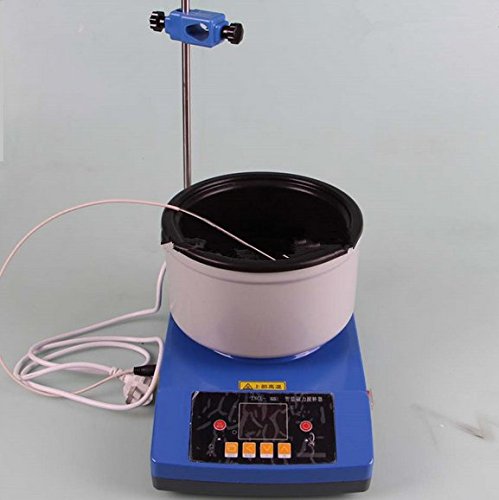 GOWE Agitador magnético del laboratorio de la exhibición de Digitale con el baño de agua de calefacción