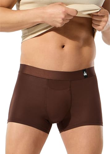 Image of ESSA Men's Ultra-Soft Modal Trunk Underwear | Moisture-Absorption with 4-Way Stretch | Breathable Contour Pouch, Microfiber Waistband with Spandex