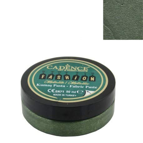 Cadence Pasta Textil Verde Fashion Metallic Fabric