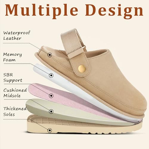 Women's Platform Clogs with Adjustable Strap