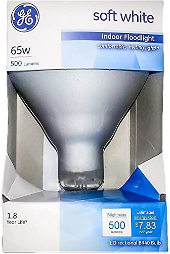 Ge Lighting 65 Watt Soft White Floodlight Br40 Light Bulb (4 Bulbs) #TOP2