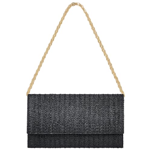 Kseymeir Straw Clutch Purse Shoulder Crossbody Bag