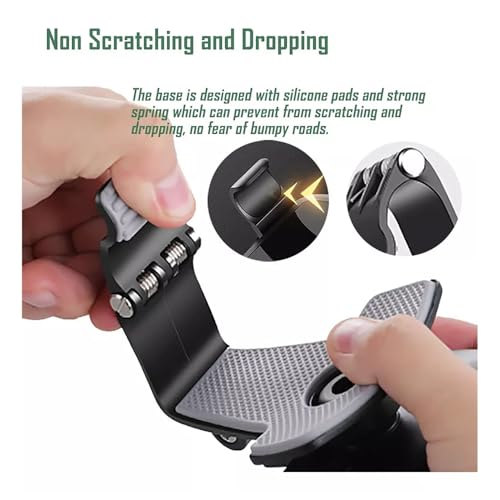 Suporte Genérico Para Carro Montagem Em Espelho Retrovisor Rotação 360 Graus Preto Para A Maioria Do