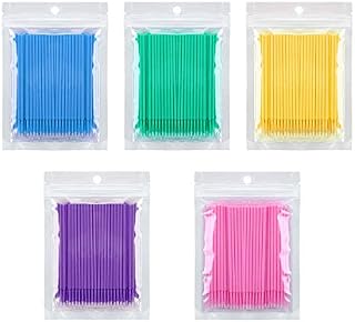500 Pcs Micro Applicator Brush Disposable Eye Lashes Mascara Wands for Eyelash Extension
