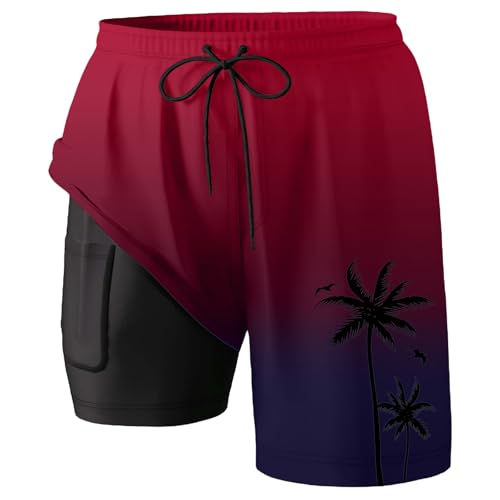 Maillot de bain homme amincissant contre les frottements en grand bermuda