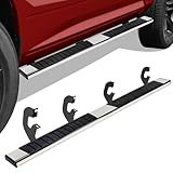 6.5' Running Boards for 2007-2018 Chevy Silverado/GMC Sierra 1500, 2007-2019 2500HD 3500HD Crew Cab (4 Full-Size Doors) - Side Steps Bars for Truck