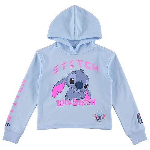 Image of Disney Girls Lilo & Stitch Clothing Set - Stitch Sweatshirt Hoodie and Jogger - 2-Piece Outfit Set - Sizes 4-16