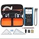 BOVKE Graphing Calculator Carrying Case Ersatz für Texas Instruments TI-Nspire CX CAS/CX II CAS Color Graphing Calculator und mehr - Extra Mesh Tasche für USB Kabel und anderes Zubehör, Schwarz