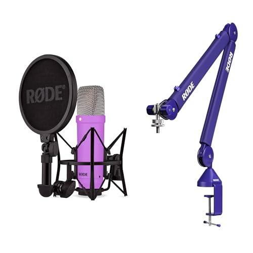 RØDE NT1 Signature microphone à condensateur et bras PSA1+ violet