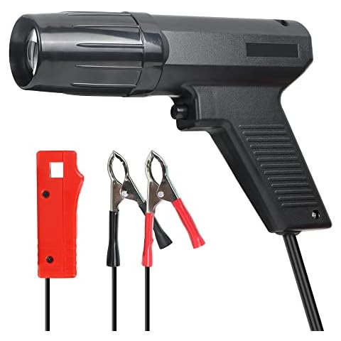 Ignition Timing Light, VKALTUL Strobe Timing Light Gun, 12V Engine Timing Light Automotive Tool for Car Motorcycle Marine Cover