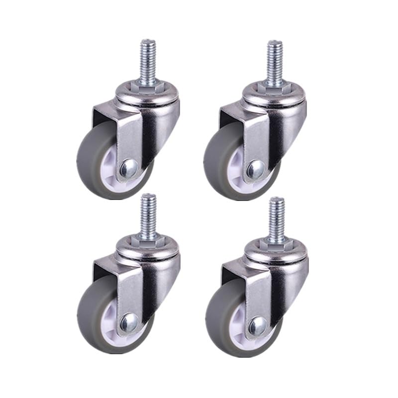 Roulettes pour meubles pivotantes M8 | Mini roues universelles de 1,5 pouce avec frein de blocage