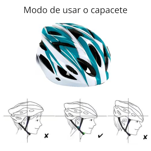 Capacete Para Bicicleta Ciclismo Bike Anti Choque Para Segurança Anti Impacto Ajustável Com Baterias