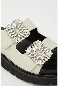 Amazon | [Staccat] [スタッカート] デラニーコンフォートサンダル WHT