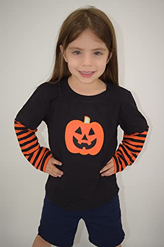 Image of Unique Baby Boys Shirts for Kids and Toddlers Striped Layered Long Sleeve with Embroidery