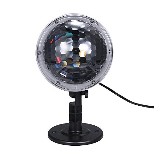 KKmoon Lâmpada de projeção com tema de Halloween AC100-240V 7,5 W Natal Dia das Bruxas Decoração de