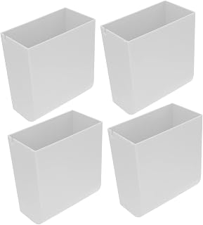 Cabilock 4pcs Wall-mounted Storage Organizer Rack Remote Control Holder Adhesive Punch Design for Bedroom Bathroom and Living Room Space-saving for Items