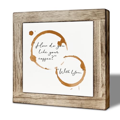 Funny Cafe Wooden Sign, How Do You Like Your Coffee