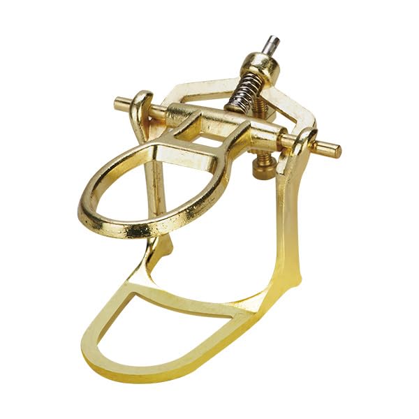 Image of S&Dent TUV CE 5PCS Dental Lab Brass Coated Denture Articulator Medium Size Laboratory Instruments Adjustable Equipment Denture Articulator Zinc Alloy Material