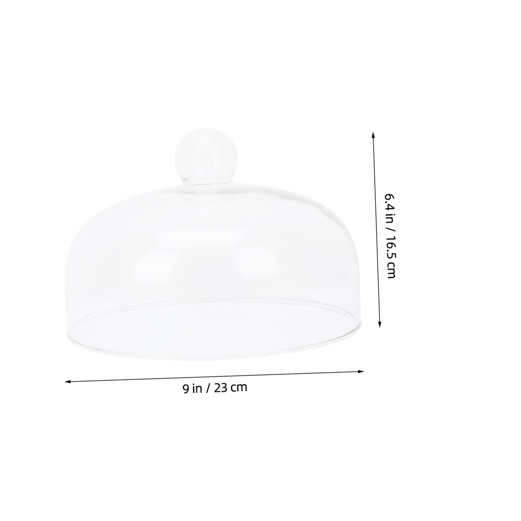 LIFKOME Tapa Protectora de Vidrio para Pasteles y Postres, Cubierta Antisalpicaduras para Microondas, Diseño Transparente para Uso en Cocina Familiar