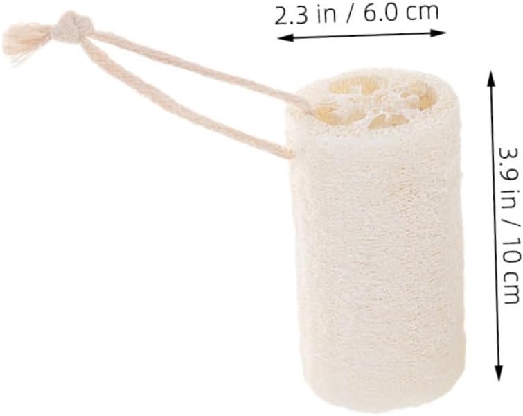 Zerodeko 5pcs Natural Loofah Kitchen Dish Sponge Set Plant Cleaning Pads with Hanging Rope for Dishwashing and Pot Scrubbing