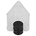 HEEPDD Acrylic Fish Feeder, Magnetic Aquarium Cone Red Feeder V Shape Shrimp Feeder with Tweezer for Fish
