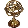 Tabletop 11 inch Brass Armillary Sphere Engraved Horoscope Globe for Decorative