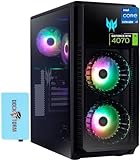 acer Predator Orion 5000 Gaming Desktop PC (20-Core Intel i7-14700F, GeForce RTX 4070 Super 12GB, 32GB DDR5, 1TB SSD, RGB Fans, 800W PSU, Win11H) w/Keyboard, Mouse, & DKZ Hub