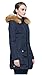 Orolay Women's Down Jacket with Faux Fur Trim Hood (M, Navy)