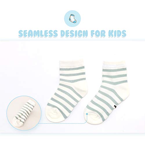 Image of Toddler Baby Girls Boys Socks Animal Pattern Children Ankle Cotton Socks 5 Pairs