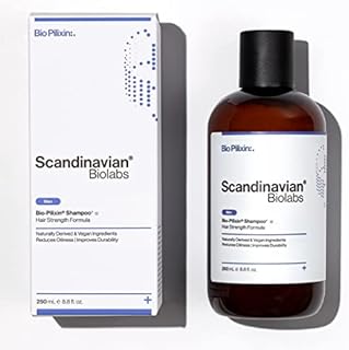 Scandinavian Biolabs Bio-Pilixin Shampoo 250ml, Hair Strength for Men, Natural and Vegan, Thickening Hair Growth Shampoo with no DHT Blocker for Greasy Hair, Hair Loss Shampoo (Bio-Pilixin)