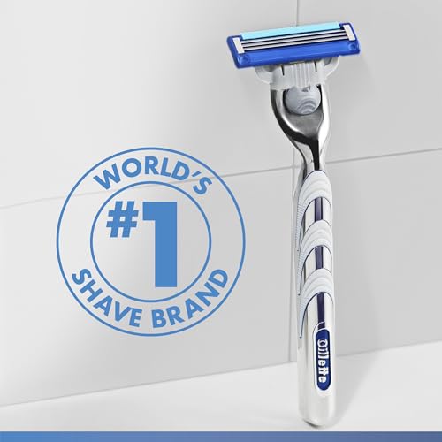 Gillette Mach3 Turbo Razors for Men, 1 Handle, 4 Blade Refills - image 8